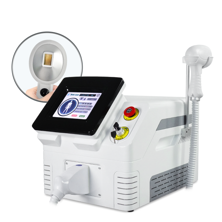 Portable 1200W A-LMA Platinum Beauty Machine High 808 Diode Laser for Hair Removal Skin Rejuvenation 6 Bars Diode Laser
