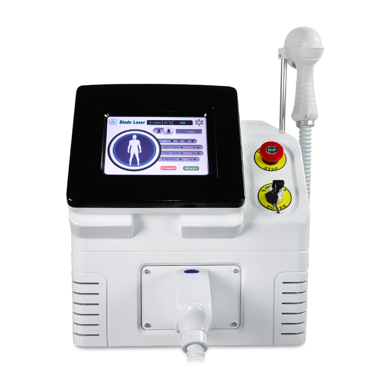 Portable 1200W A-LMA Platinum Beauty Machine High 808 Diode Laser for Hair Removal Skin Rejuvenation 6 Bars Diode Laser