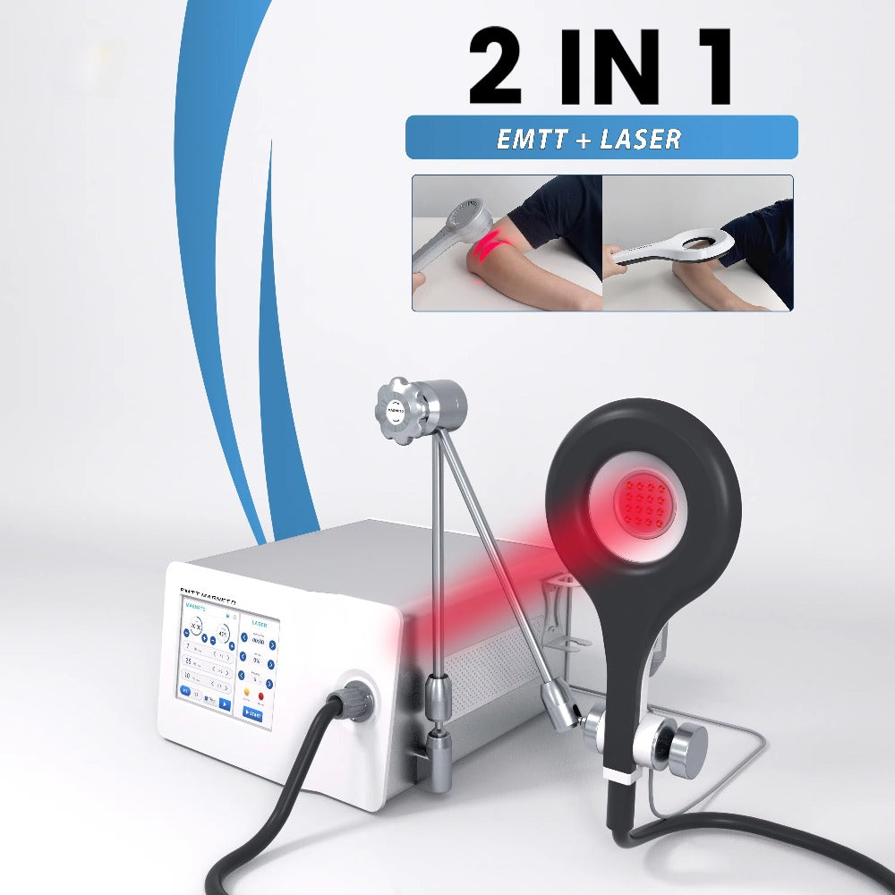 2 In 1 Pulsed Electromagnetic Field Therapy Combine with Cold Diodo Laser 650nm 808nm Wavelength for Pain Relief