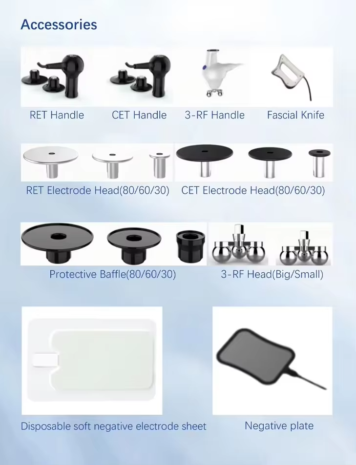 448KHZ+20KHZ RET CET Tecar Machine Diatermia Physiotherapy Machine for Fat Burning Body Shaping Healthy Care Machine