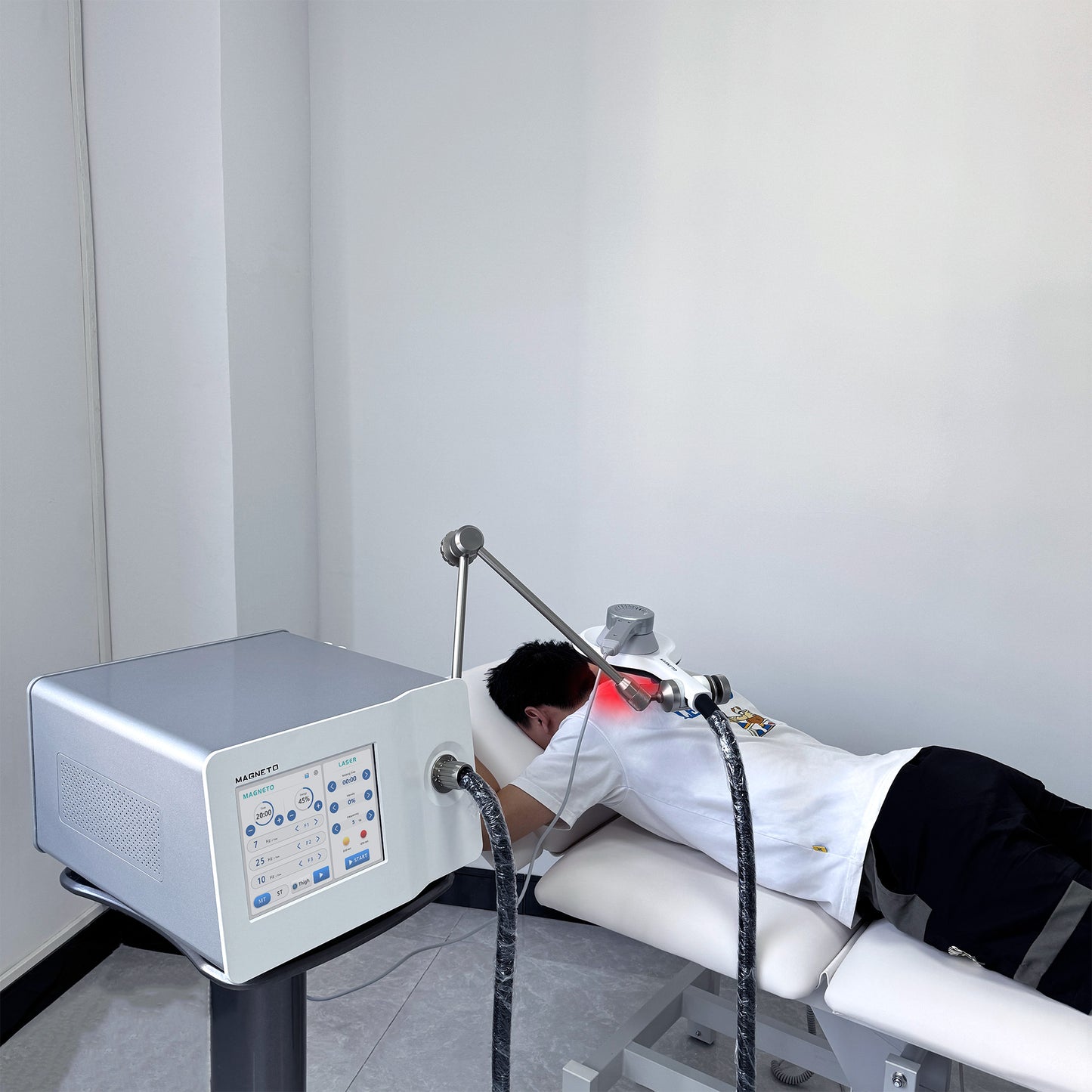 2 In 1 Pulsed Electromagnetic Field Therapy Combine with Cold Diodo Laser 650nm 808nm Wavelength for Pain Relief