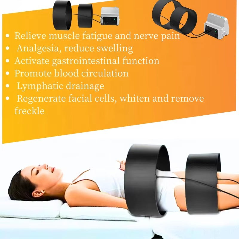 30 Gauss Magnetotherapy 2 Rings Magnetic Therapy Physiotherapy Pain Relief Machine Body Rehabilitation Physical Therapy Equipment