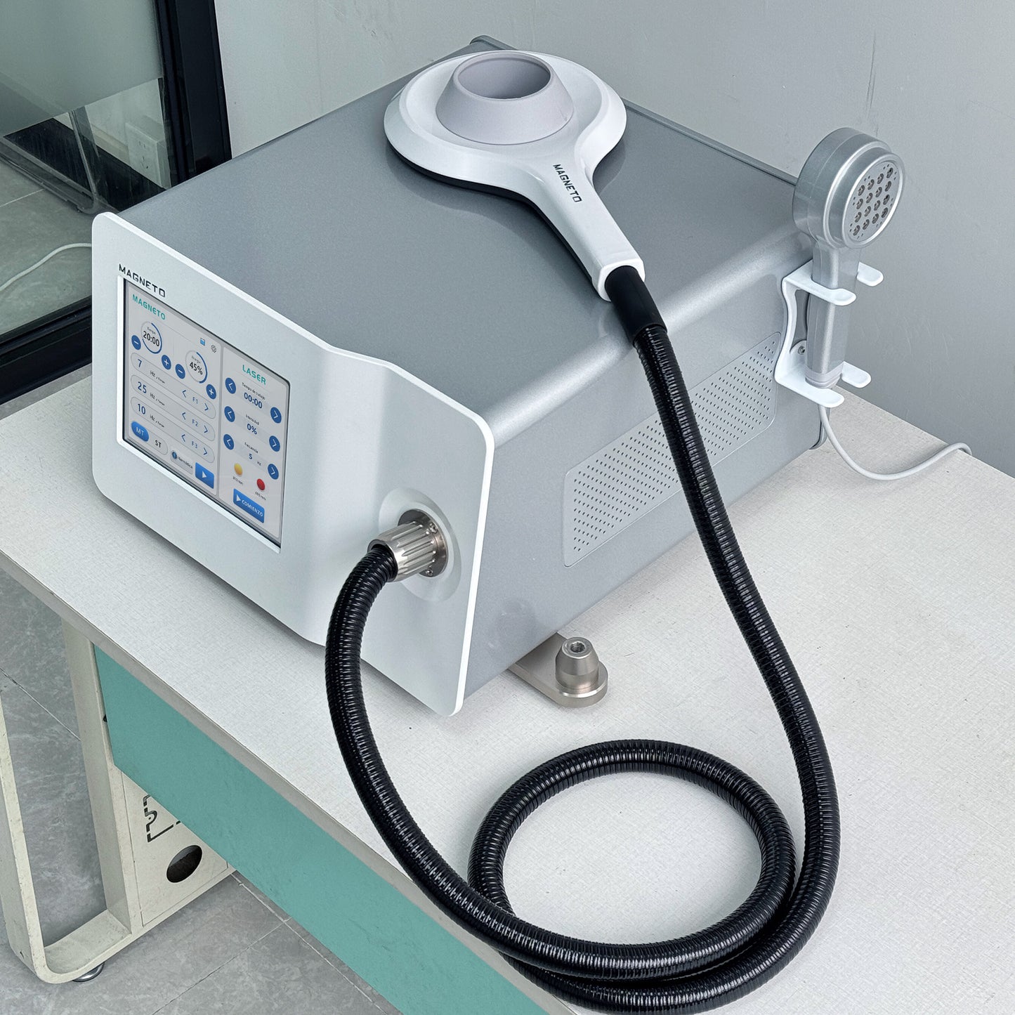 2 In 1 Pulsed Electromagnetic Field Therapy Combine with Cold Diodo Laser 650nm 808nm Wavelength for Pain Relief