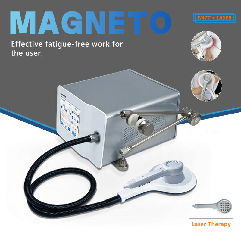 2 In 1 Pulsed Electromagnetic Field Therapy Combine with Cold Diodo Laser 650nm 808nm Wavelength for Pain Relief