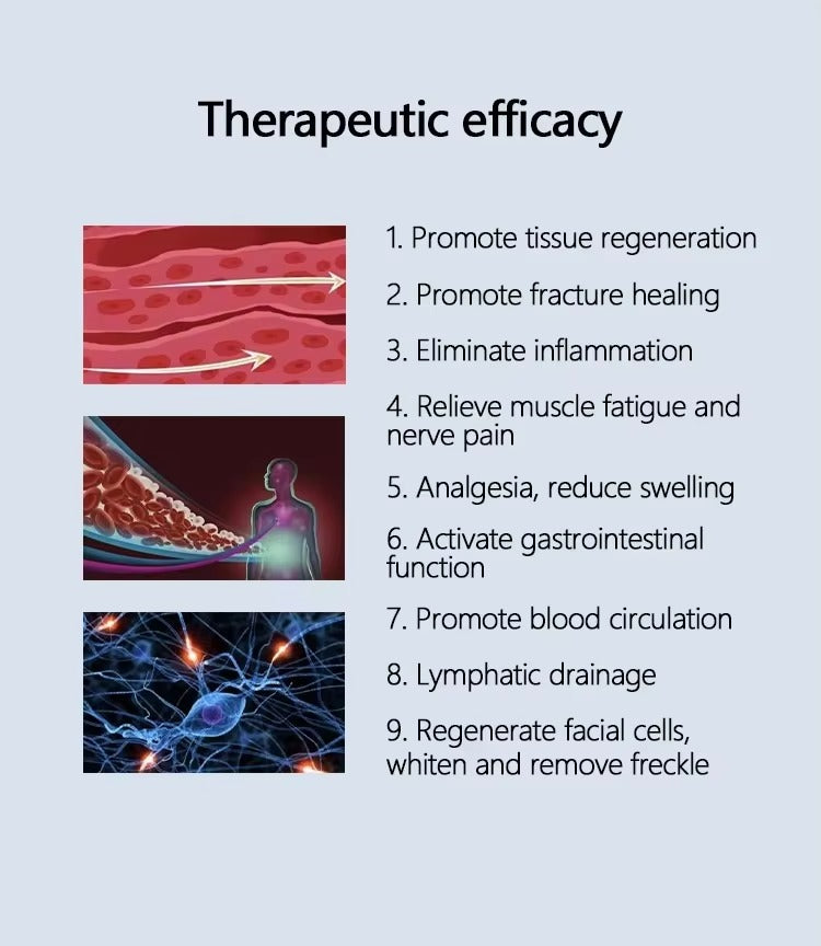 30 Gauss Magnetotherapy 2 Rings Magnetic Therapy Physiotherapy Pain Relief Machine Body Rehabilitation Physical Therapy Equipment