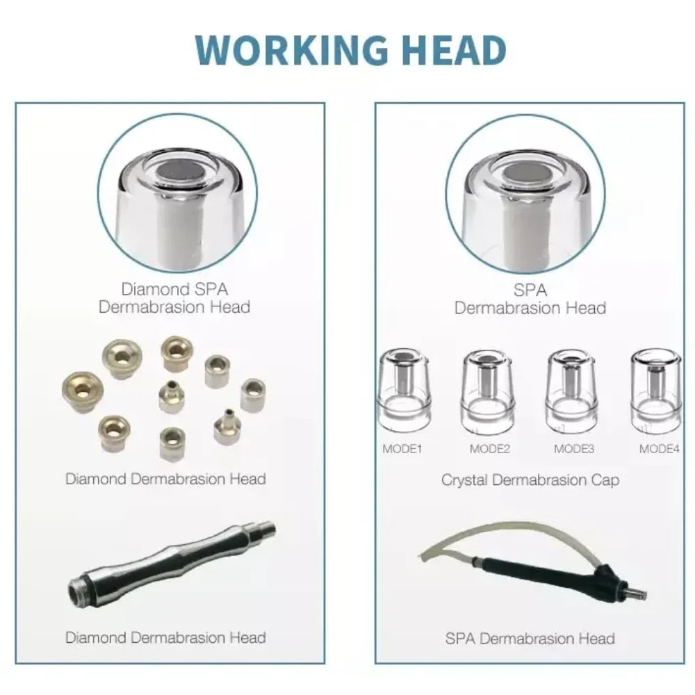 Hidrafacial Maquina Profesional Diamond Peeling Hydro Water Jet Aqua Facial Hydra Dermabrasion Skin Care Beauty Machine