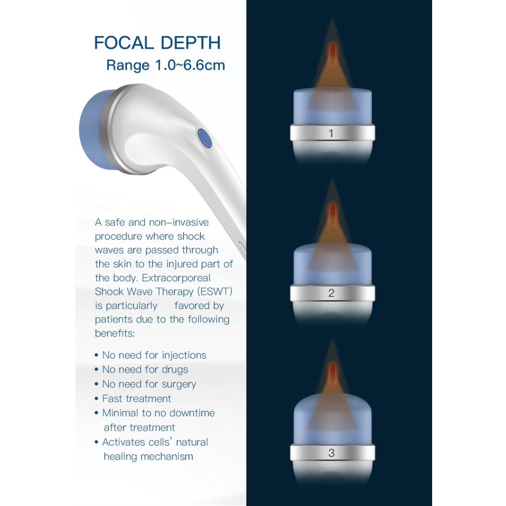 2 In 1 FSWT Shockwave Machine Focales Focused Shock Wave Therapy For Pain Relief And ED Treatment