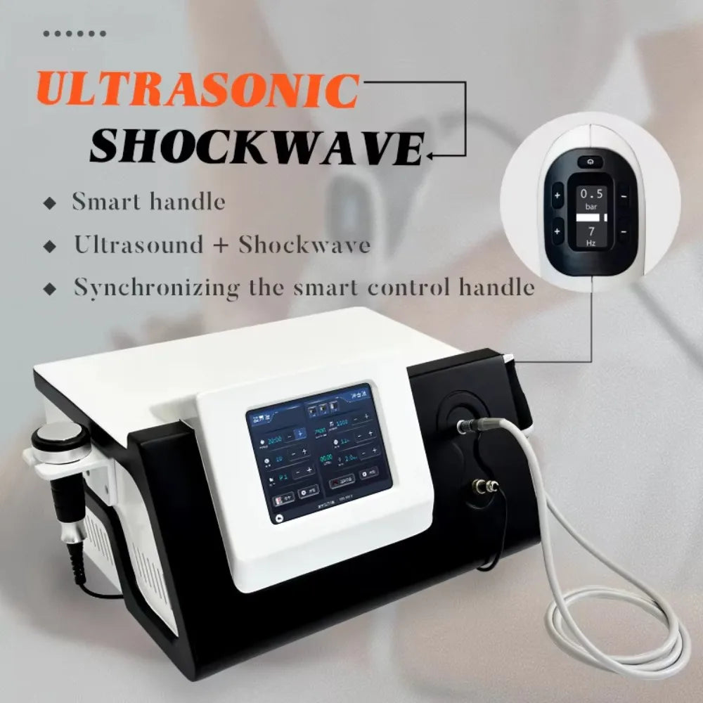 2 In 1 Ultra Care Pro Ultrasound And Radial Shockwave Physical Therapy Machine For Pain Relief For Home Use