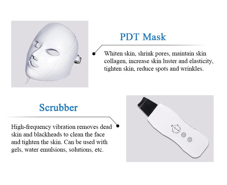 Skin Deep Cleaning 6 in 1 Oxygen Jet Small Bubble Hydrodermobrasion Hydra Skin Care Water Oxygen Jet Peel Machine With Led Mask