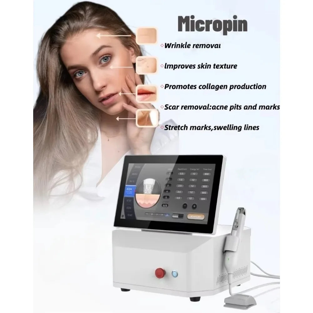 Top-Quality  Thermal Vacuum Micropin Device for Skin Tightening & Face Lifting Facial Wrinkle Removal Machine