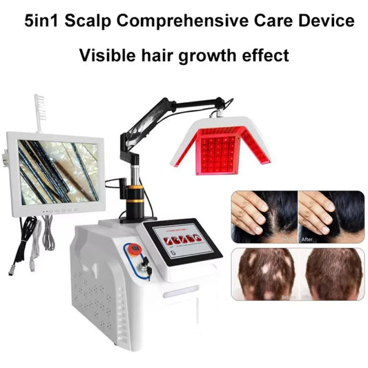 Homeuse 650nm Diode Laser Hair Growth Machine for Hair Growth & Regrowth Anti-Hairloss Treatments for Scalp with 262 Laser Lamps
