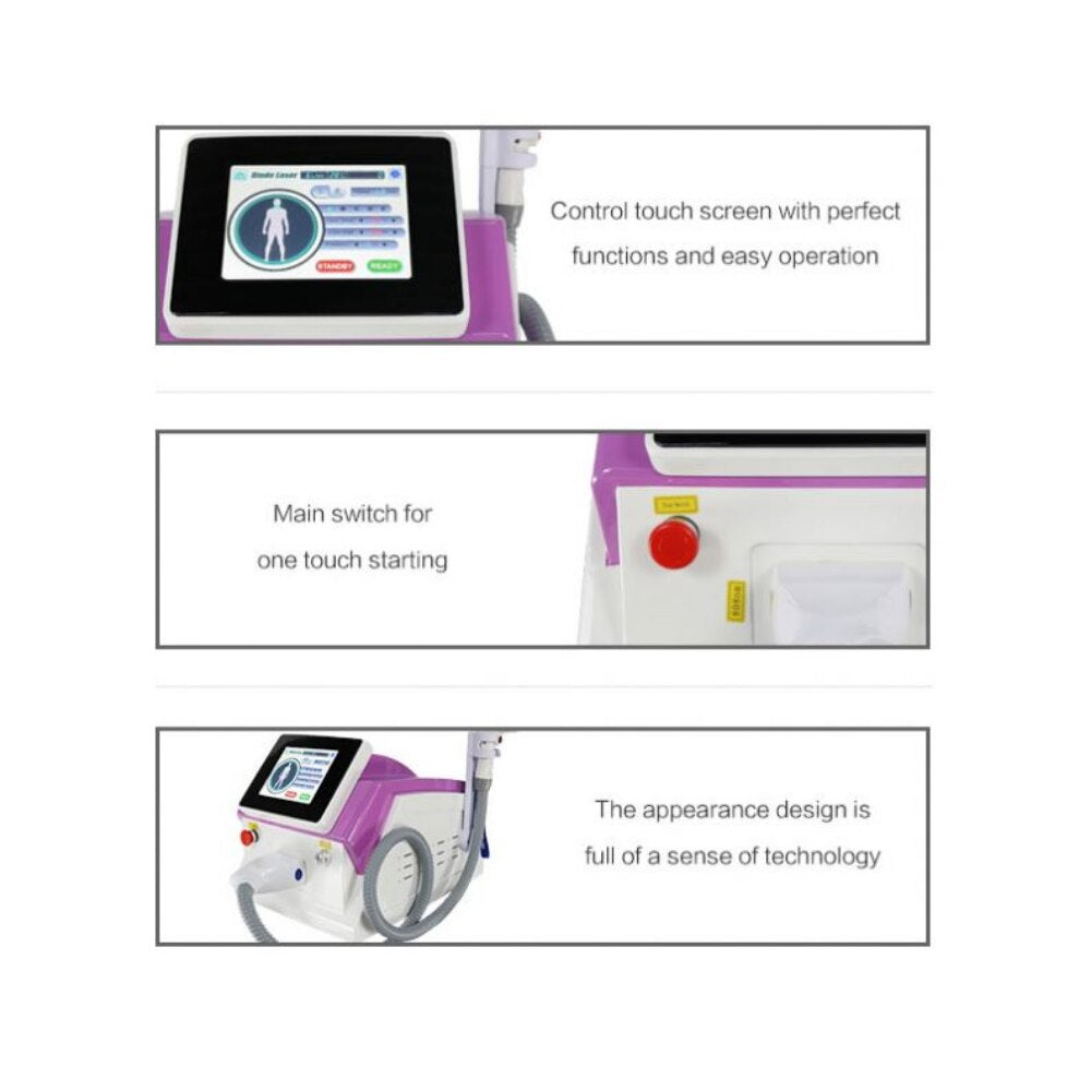 High Power Household Freeze Cooling 808nm Diode Laser Permanent Hair Removal For Ladies IPL