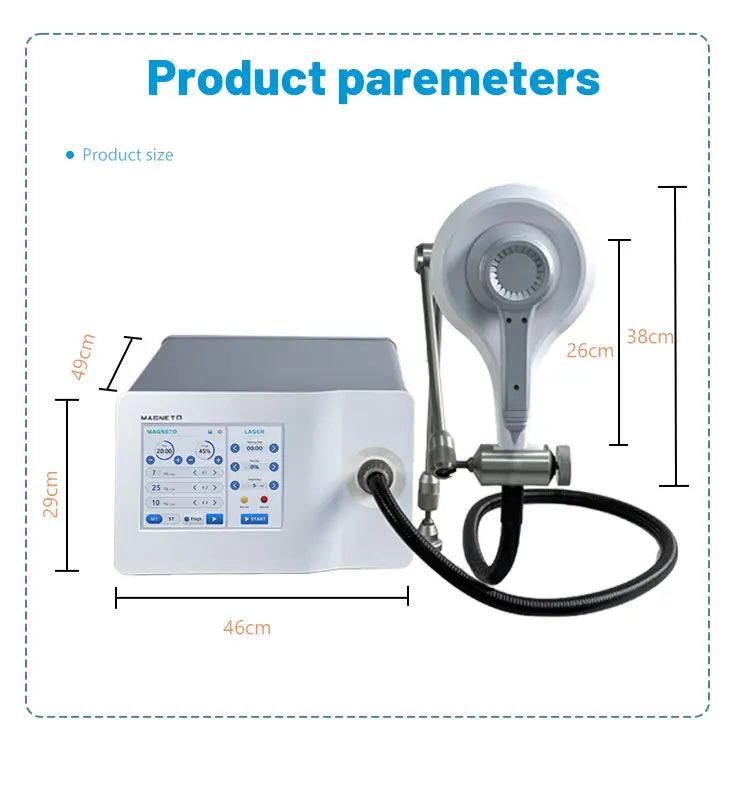 2 In 1 Pulsed Electromagnetic Field Therapy Combine with Cold Diodo Laser 650nm 808nm Wavelength for Pain Relief