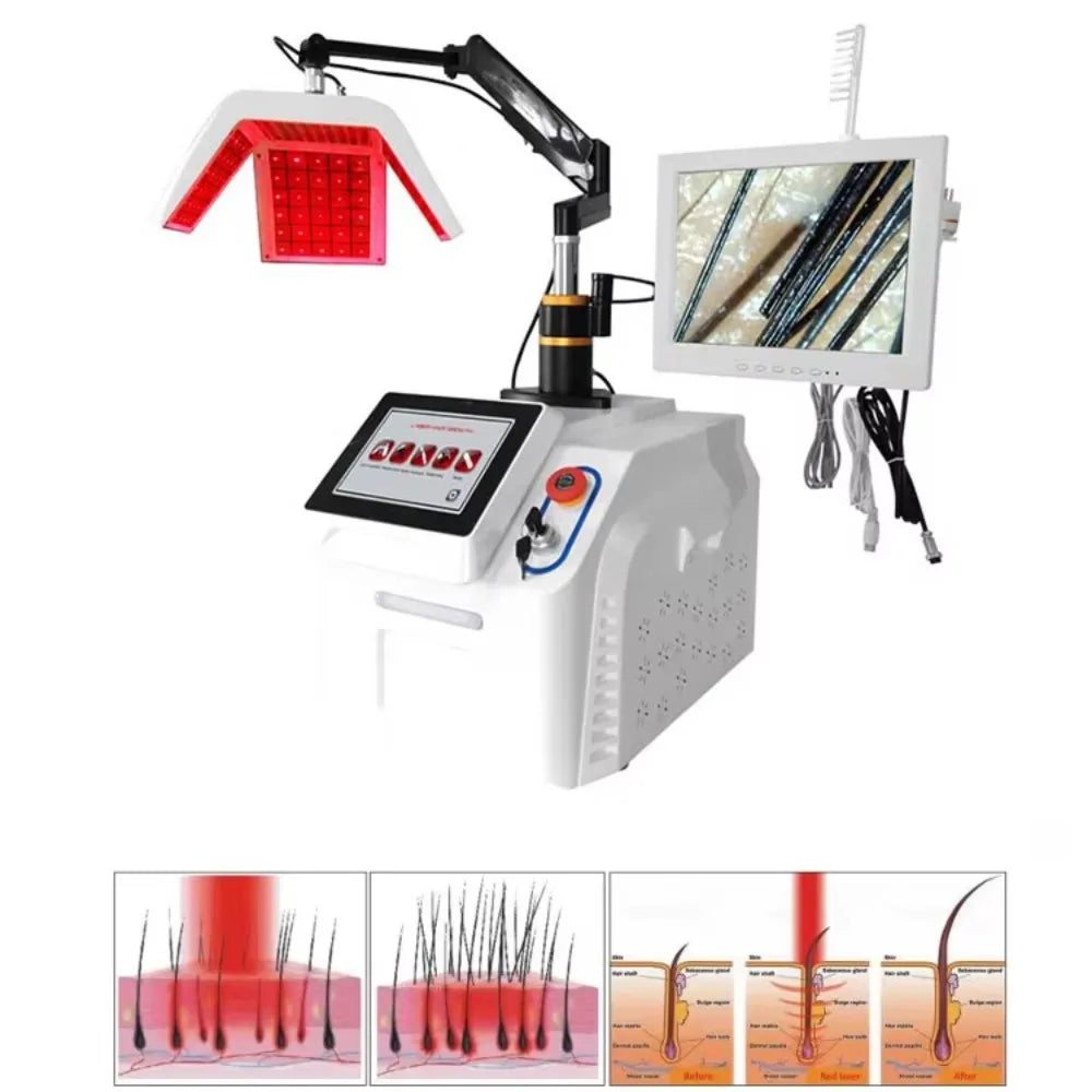 Homeuse 650nm Diode Laser Hair Growth Machine for Hair Growth & Regrowth Anti-Hairloss Treatments for Scalp with 262 Laser Lamps