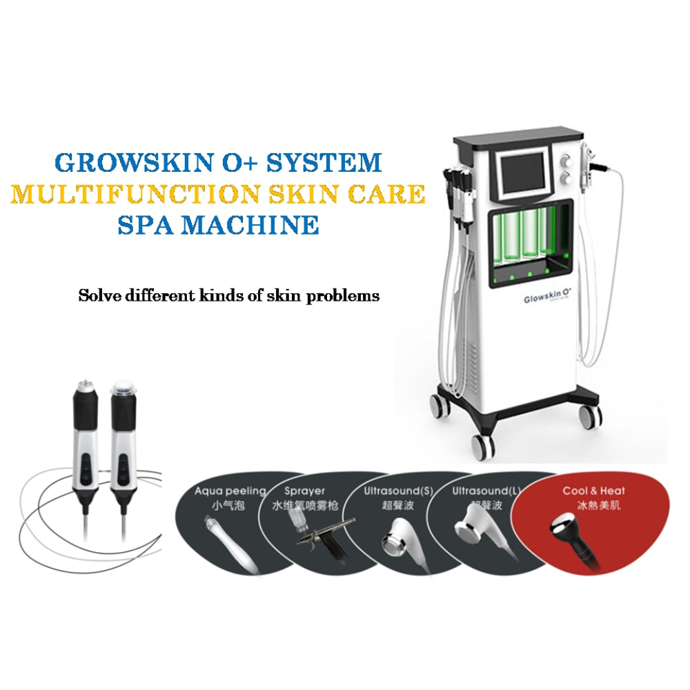 Spa Oxygen Jet Facial Skincare Skin Beauty Cleansing Facial Bubble Machine Hydrodermabrasion Machine  Oxygen Facial Machine