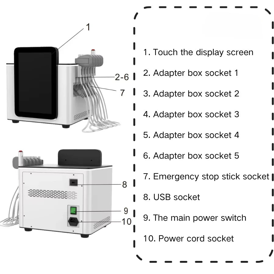 Ems Face EMRF Sculpt PCRV Wrinkle Removal Face Lifting Face Beauty Machine with 5 Patches