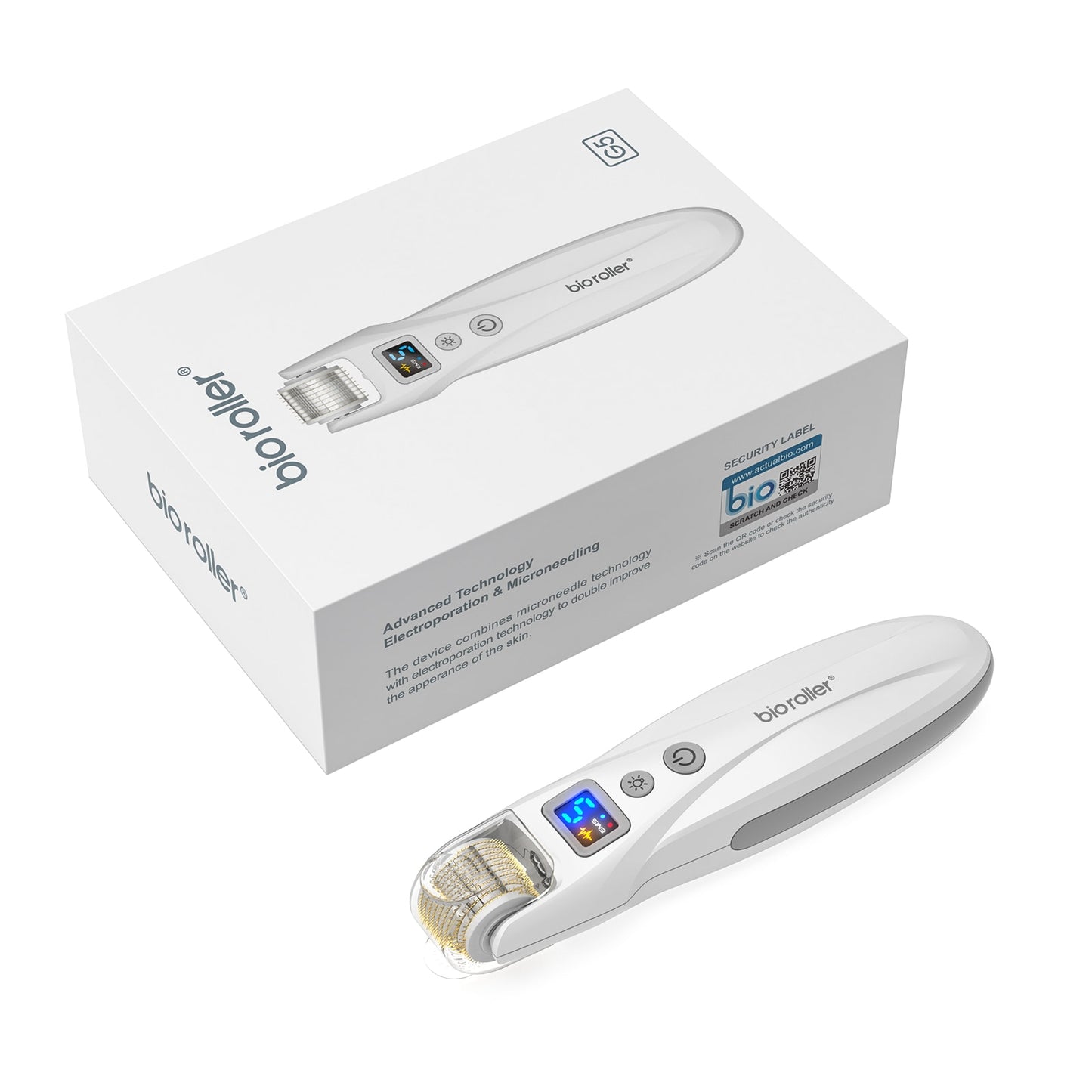 Dr Pen Auto Derma Roller Micro Current Bio Roller EMS Lift Microneedling Skin Rejuvenate Collagen+LED Light Threpay