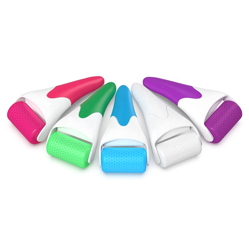 Skin Tightening Ice Face Massager Derma Roller Home Use Beauty Care Tools Cold Dermaroller