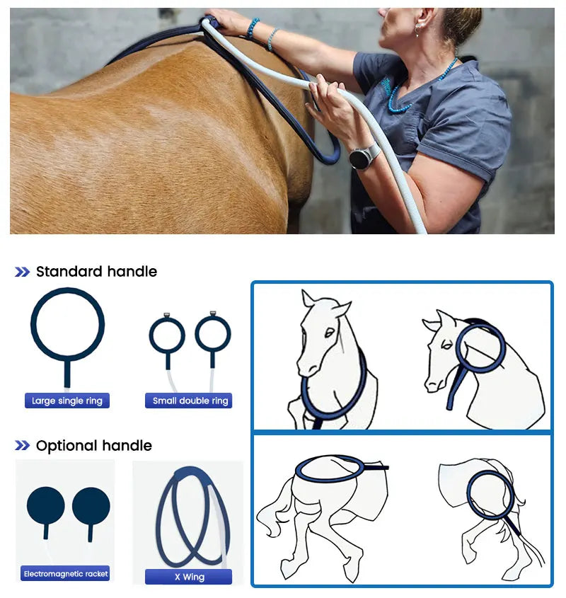 Horse Health Care Veterinary Instrument PEMT PEMF LOOP Magneto Technology for Pain Relief and Bones Repair