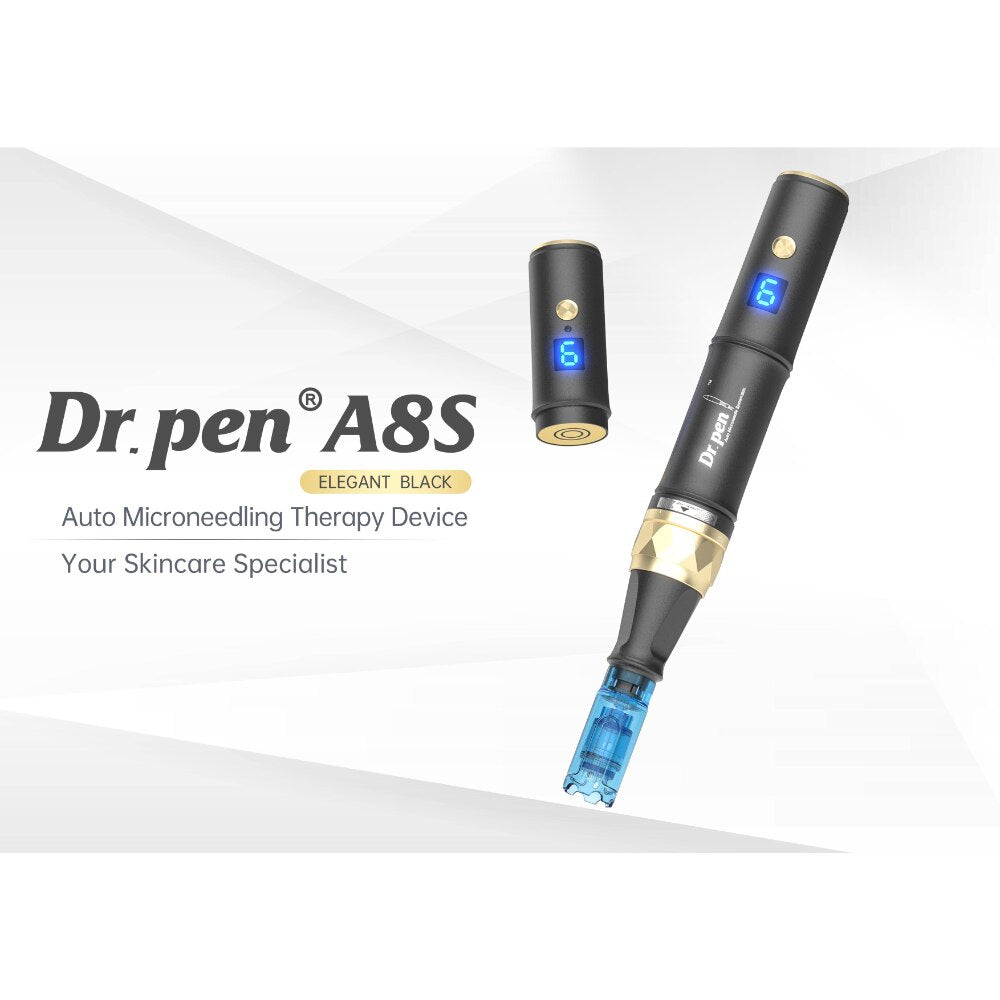 2023 New Arrival Dr Pen A8S Wired And Wireless Mode In One With Anti-backflow Needle Cartridge Microneedling Roller Skin Care