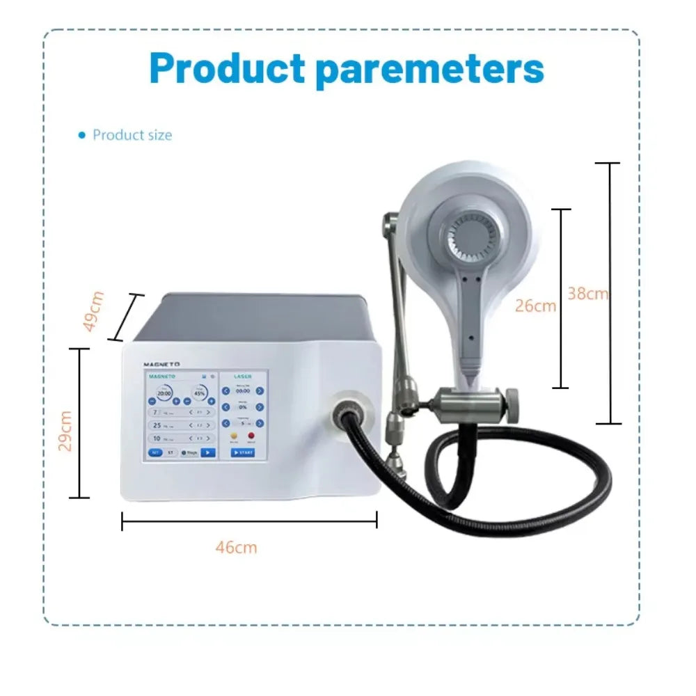 2 In 1 Pulsed Electromagnetic Field Therapy Combine with Cold Diodo Laser 650nm 808nm Wavelength for Pain Relief