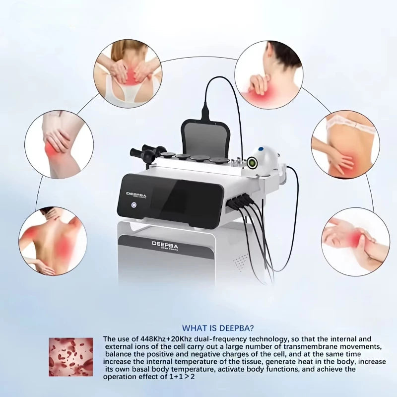 Tecar Physiotherapy Machine 448k Cet Ret Tecar Therapy Tecar Machine Physical Therapy For Pain Relief And Cellulite Reduction