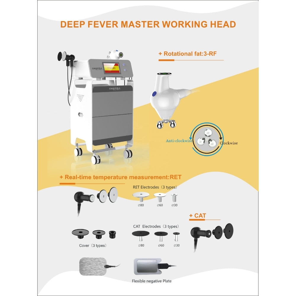 Portable RET CAT RF slimming 448k 20k Weight loss Tecar therapy Hyperthermia Beauty Health Machine