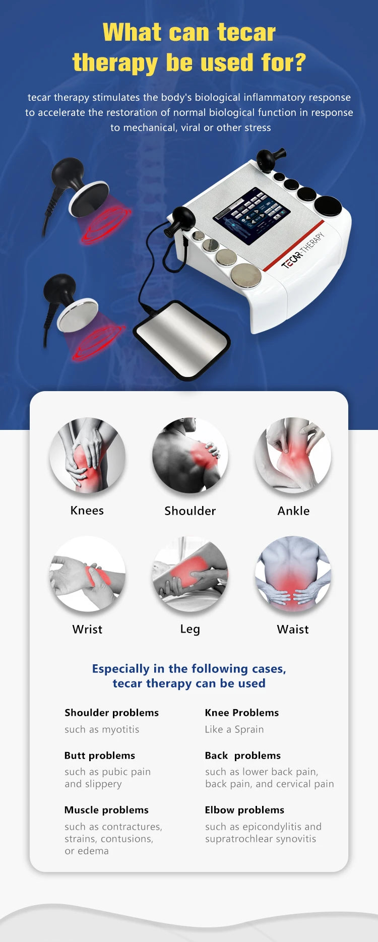 Indiba Deepba Diathermy Tecar Therapy 448k for Physiotherapy Beauty & Personal Care Pain Relief Product