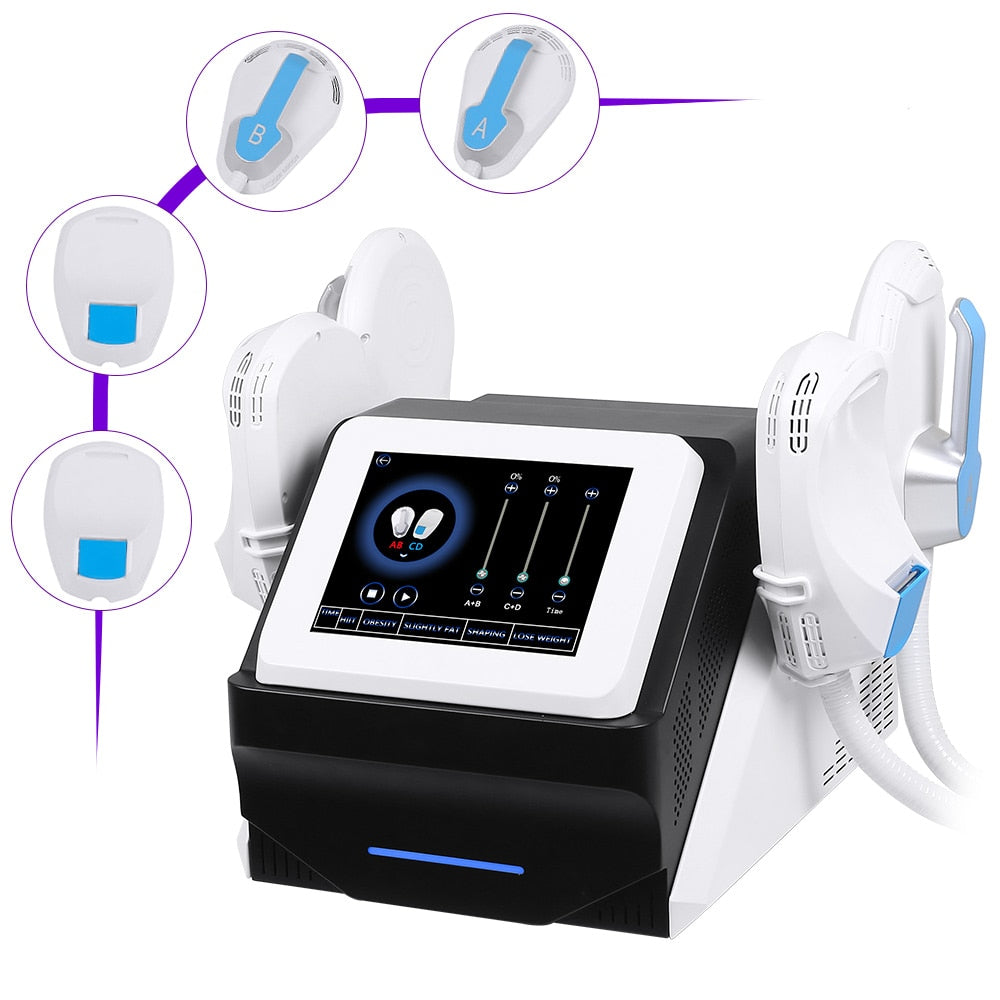 Portable Electric Muscle Stimulation Bodybuilding Fitness Fat Burning Slimming Ems Body Sculpting Machine