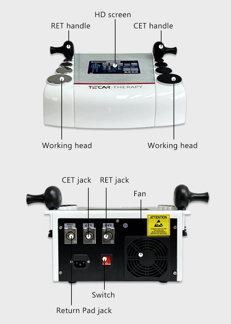 Indiba Deepba Diathermy Tecar Therapy 448k for Physiotherapy Beauty & Personal Care Pain Relief Product
