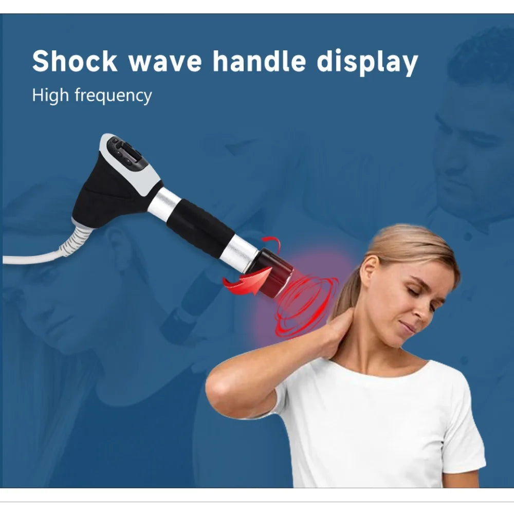 New Physiotherapy Equipment Vibration&Shockwave 2in1 Therapy  Focused Shockwave Ultrawave Physiotherapy Machine