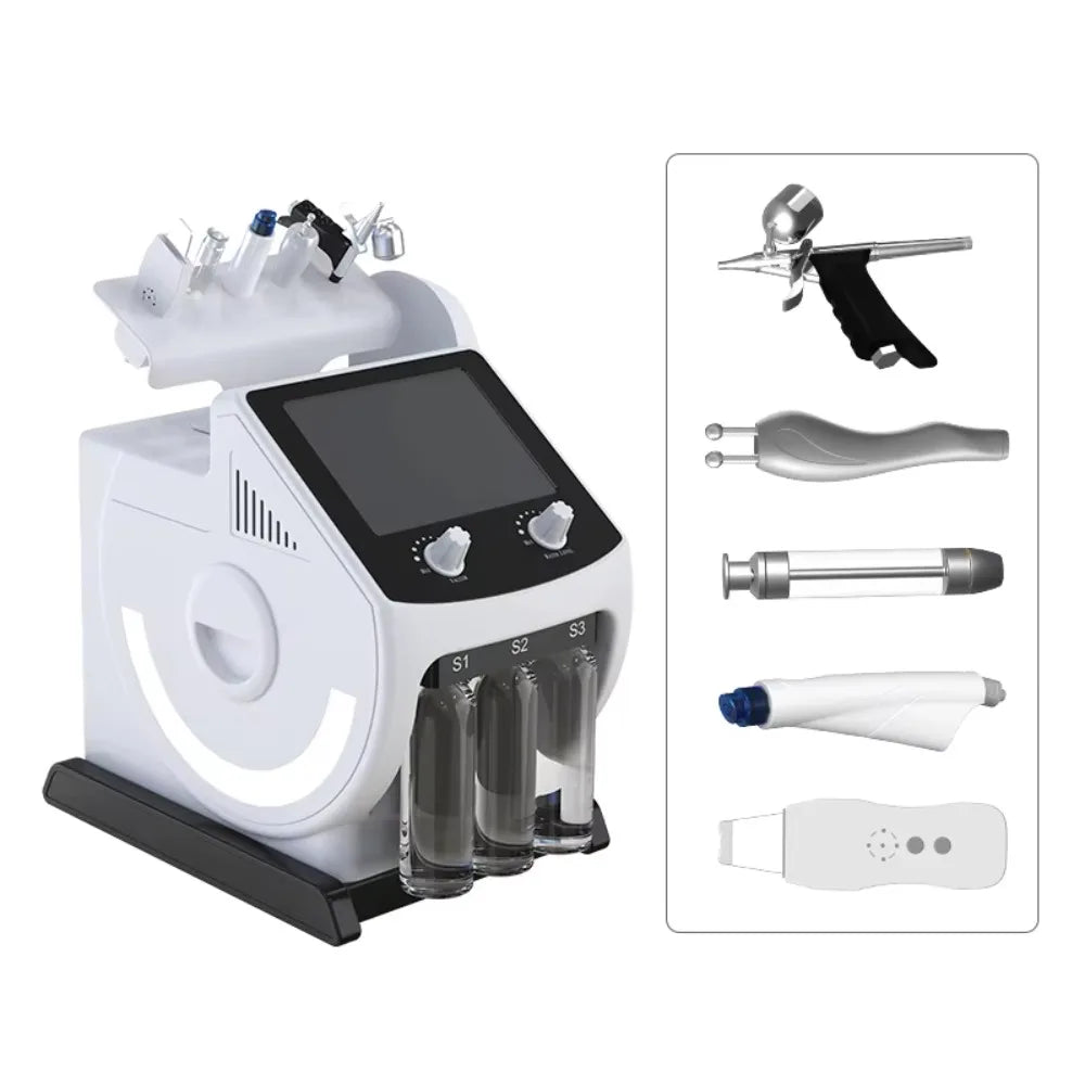 6 in 1 Microdermabrasion Aqua Peel Deep Cleaning Skin Tightening Portable Hydro Water Facial Jet Machine Hydrofacials Machine