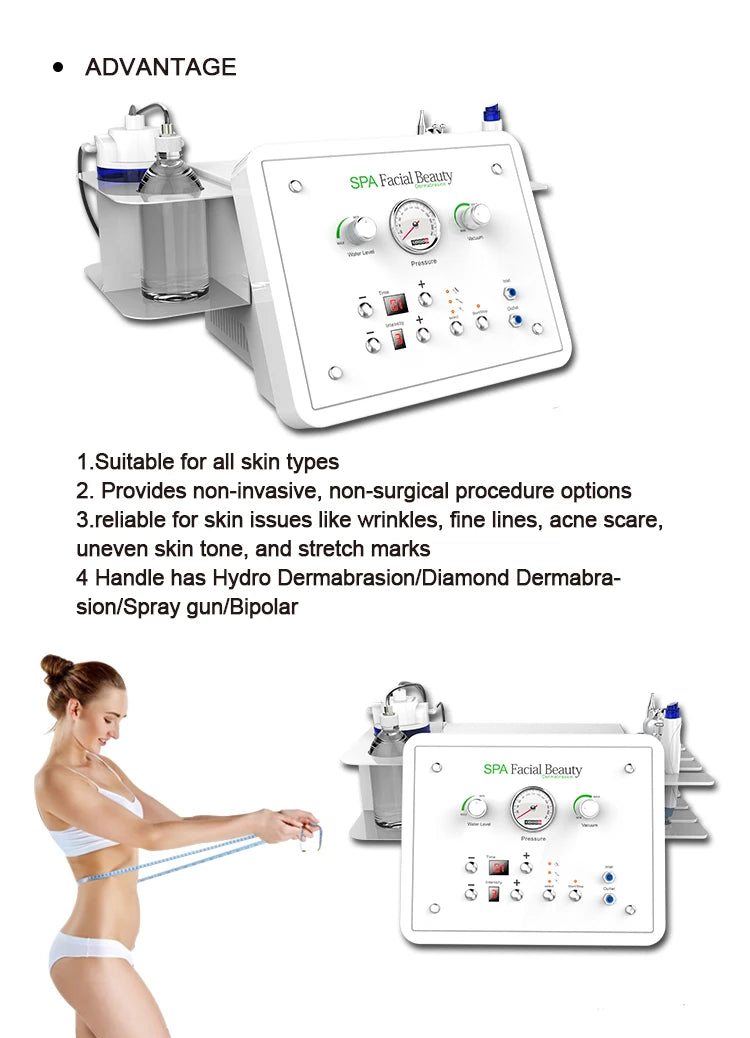 Multifunction Portable Diamond Dermabrasion Machine with Spray Function Bio  Facial Jet Peel Bio Water Oxygen Skin Care Machine