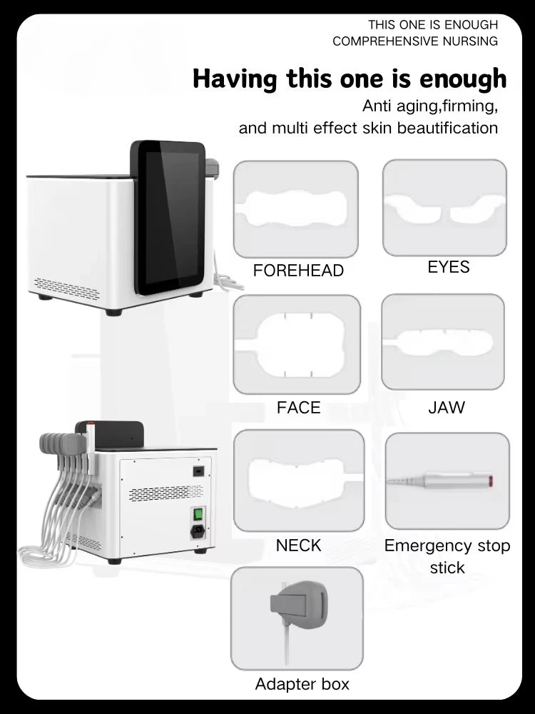 Ems Face EMRF Sculpt PCRV Wrinkle Removal Face Lifting Face Beauty Machine with 5 Patches