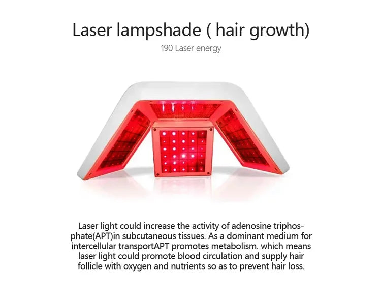 Homeuse 650nm Diode Laser Hair Growth Machine for Hair Growth & Regrowth Anti-Hairloss Treatments for Scalp with 262 Laser Lamps