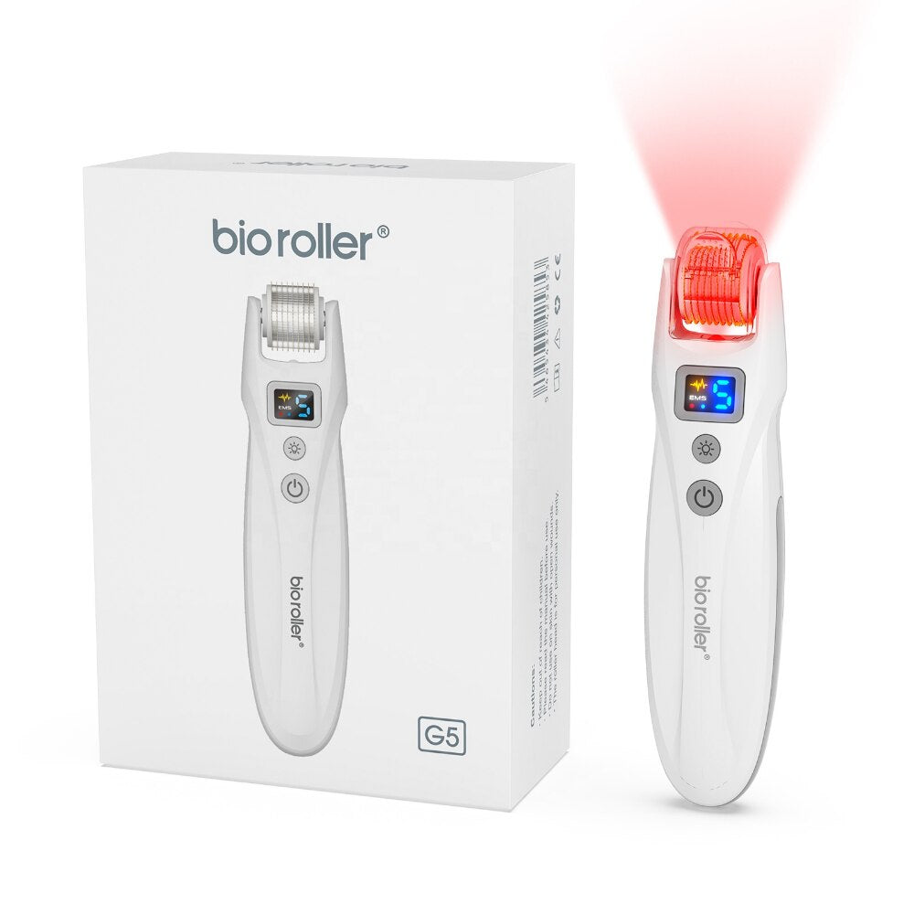 Derma roller Micro Current Bio roller G5 Microneedling Pen EMS+LED Light Threpay Derma Roller 0 5mm