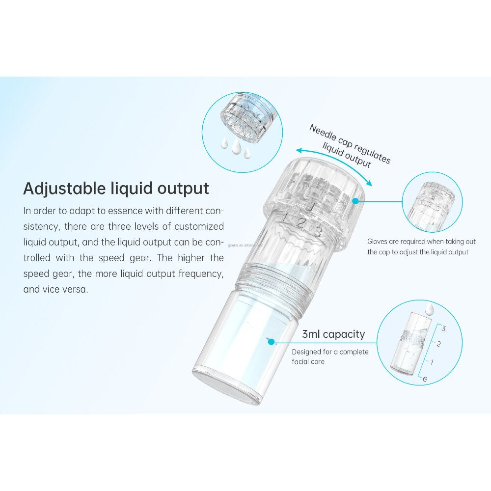 Latest Hydrapen Liquid Injector For Skin Rejuvenation Skin Care Home Use Device Microneedling Roller