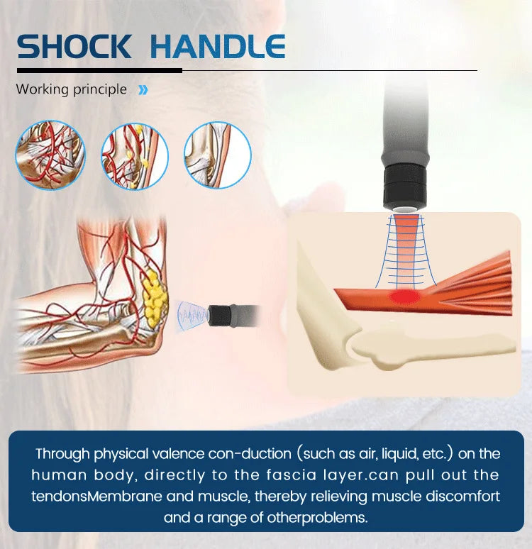 10 Bar ESWT RSWT Radial Shockwwave ESWT Therapy Release Fascia Pain And Chronic Back Pain Chiropractic  Fast Pain Relief