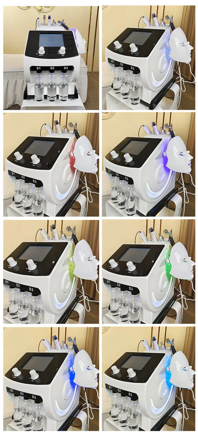 6 in 1 Microdermabrasion Aqua Peel Deep Cleaning Skin Tightening Portable Hydro Water Facial Jet Machine Hydrofacials Machine