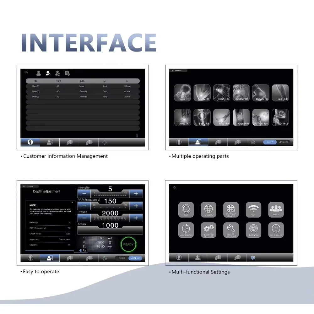 2 In 1 FSWT Shockwave Machine Focales Focused Shock Wave Therapy For Pain Relief And ED Treatment