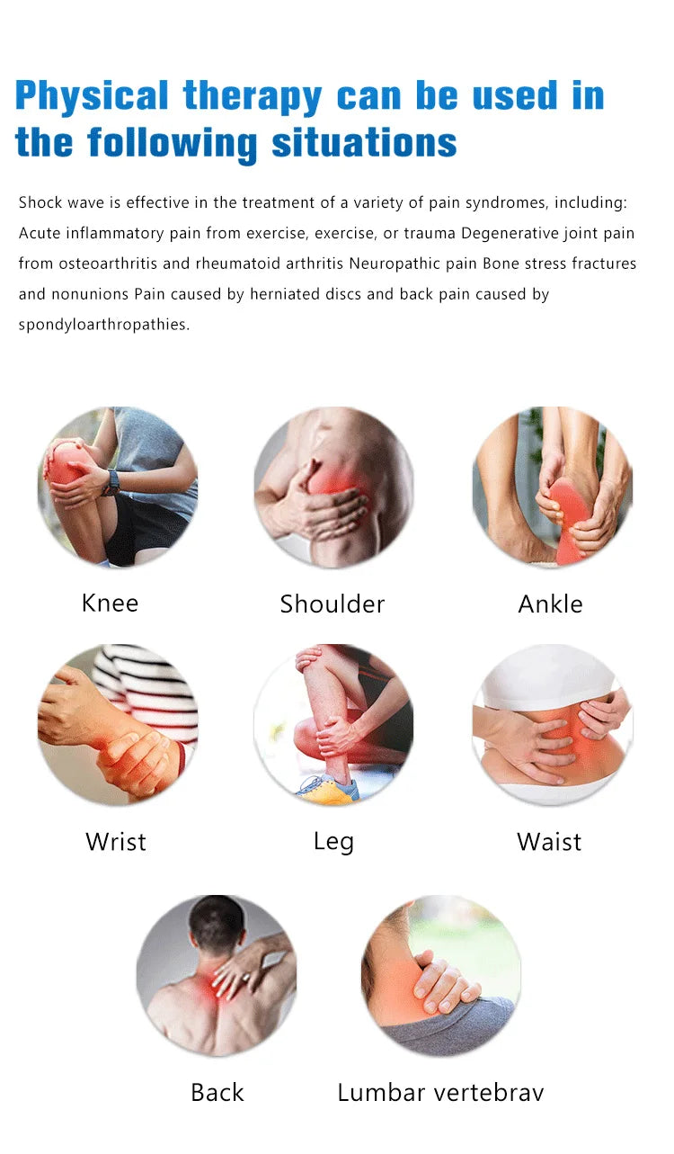 10 Bar ESWT RSWT Radial Shockwwave ESWT Therapy Release Fascia Pain And Chronic Back Pain Chiropractic  Fast Pain Relief