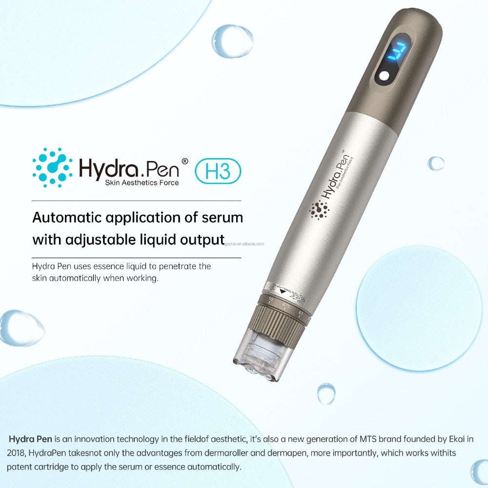 Latest Hydrapen Liquid Injector For Skin Rejuvenation Skin Care Home Use Device Microneedling Roller
