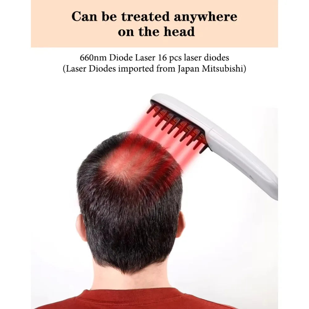 Electric Hair Growth Comb RF Hair Growth Comb Skin Rejuvenation Mode Straight Hair Comb