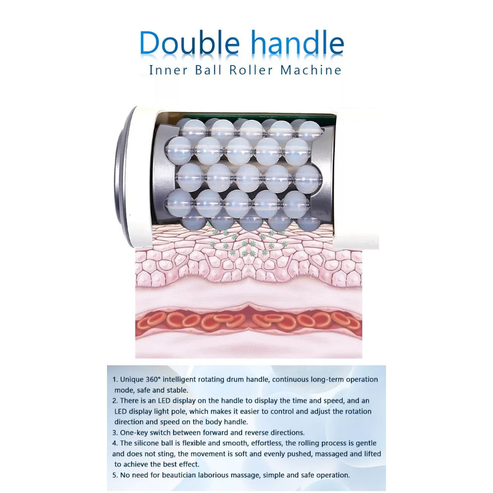 Inner Ball Vacuum Roller Anti Cellulite Lymphatic Drainage Body Slimming Machine for Body Shaping  Body Sculpting Machine