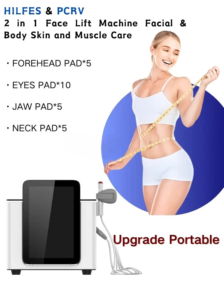 Ems Face EMRF Sculpt PCRV Wrinkle Removal Face Lifting Face Beauty Machine with 5 Patches