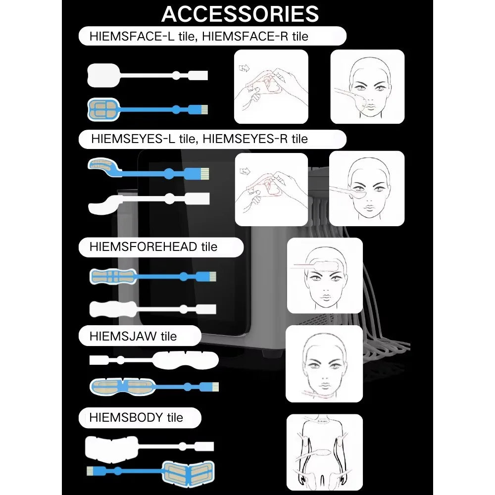 Ems Face EMRF Sculpt PCRV Wrinkle Removal Face Lifting Face Beauty Machine with 5 Patches