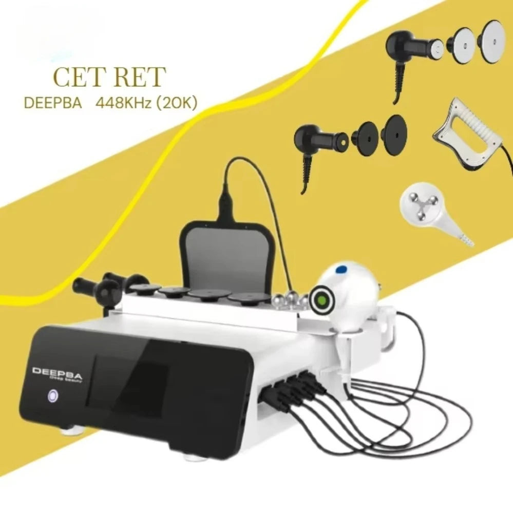448KHZ+20KHZ RET CET Tecar Machine Diatermia Physiotherapy Machine for Fat Burning Body Shaping Healthy Care Machine
