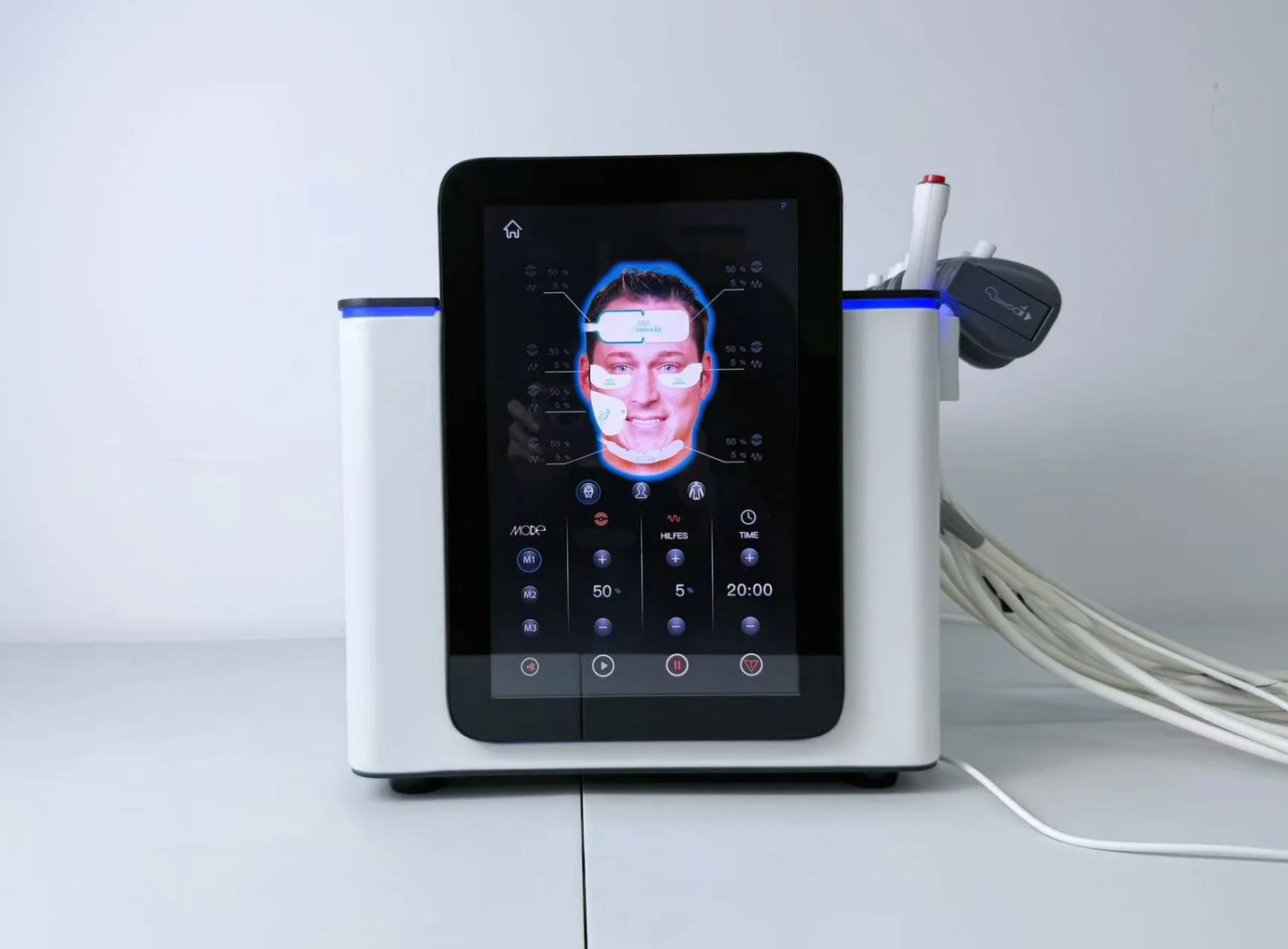 Ems Face EMRF Sculpt PCRV Wrinkle Removal Face Lifting Face Beauty Machine with 5 Patches