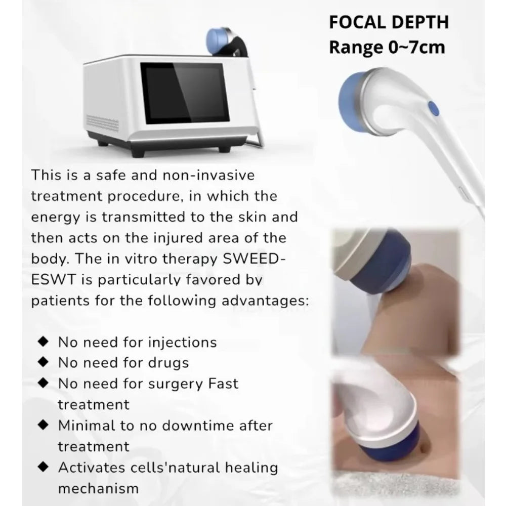 FSWT Shockwave Machine Vet Focales Focused Shock Wave Therapy Machine Plantar Fasciitis Erectile Dysfunction Treatment