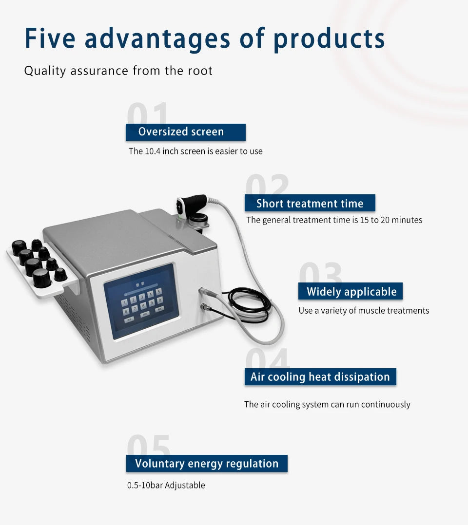 Factory Eswt Vet Shock Wave for Horse Pain Relief Device Shockwave Machine Vet Storz or Physical Therapy Ed and Pain Relief